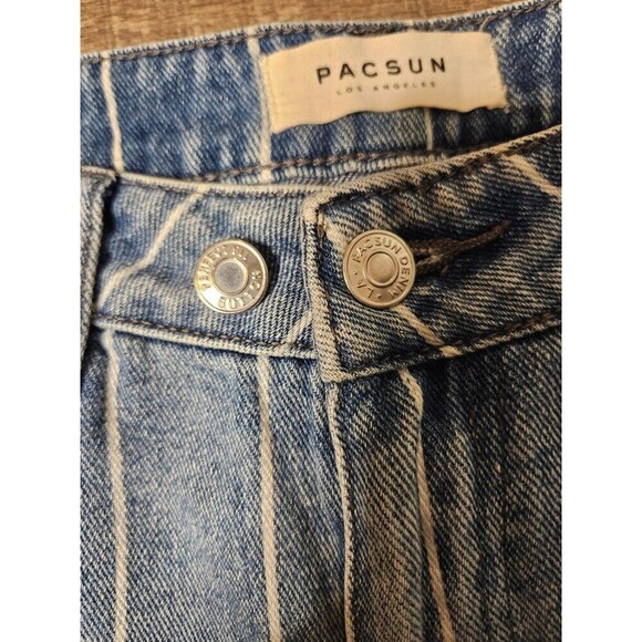 2 for $20  PacSun Striped Mom Jeans High Rise Size 26 - Picture 9 of 10